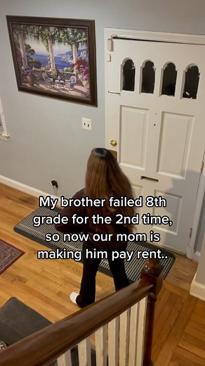 6.1M views · 27K reactions | My Brother Failed 8th Grade For The 2nd Time, So Now Our Mom Is Making Him Pay Rent.. #reelsfb #viral #funnyvideos | Erick Claros | Facebook