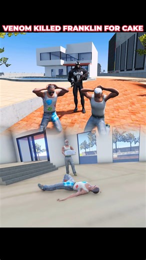 😳Venom Killed Franklin For Cake #shots #gta #gaming #viral