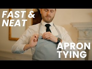 The RIGHT way to tie an apron | Hospitality skills you need to know