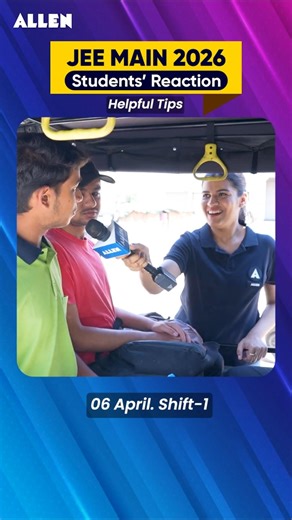 JEE Main 2026 Student Reaction | 6th April Shift 1 | Dream College #jee2026