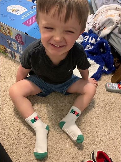 Non-Slip with Grips Socks - 12 Pairs!! The Cutest Dino Socks!