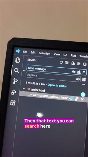 VS Code me kisi bhi code ko seconds me kaise dhundhe? 🔥 (Ctrl + shift + F Trick)