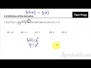 Calculus Test Prep - 2.2