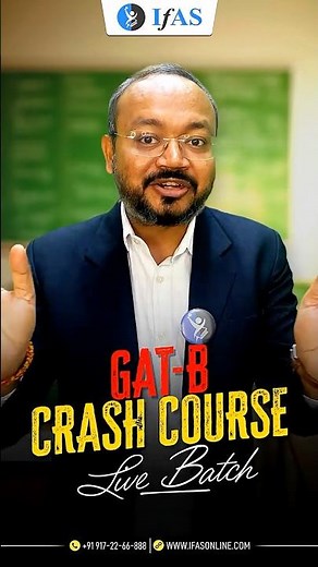 GAT B Crash Course 2026 | Unlock Free Test Series | IFAS