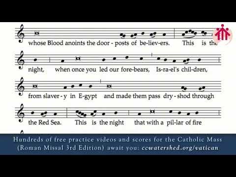 Easter Proclamation (Exultet)practice version (New Translation (Roman Missal 3rd Edition