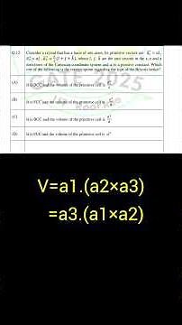 GATE 2025 PYQ solved/ Solid State Physics GATE 2025 pyq solved with clarification/ PYQ assignment