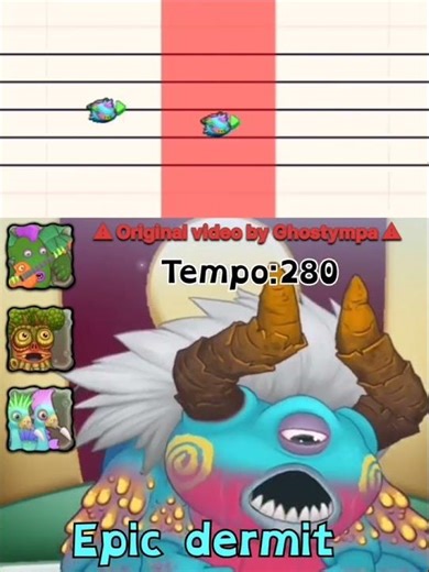 epic dermit (credits:ghostympa) - Epic wublin island - MSM composer tutorial #mysingingmonsters #msm