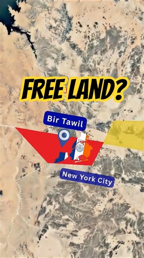 The Only Land on Earth You Can Claim For FREE...🇪🇬 🇸🇩 #shorts