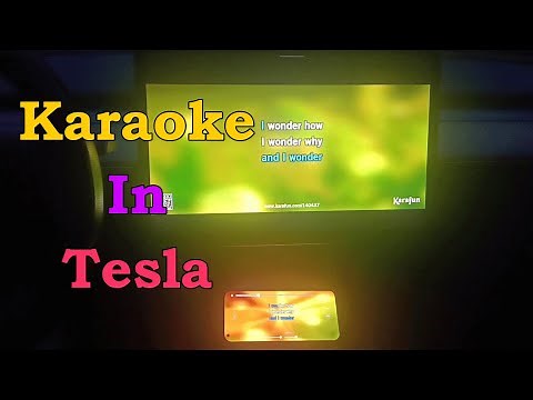 How to Play Karaoke Songs in Tesla while Driving