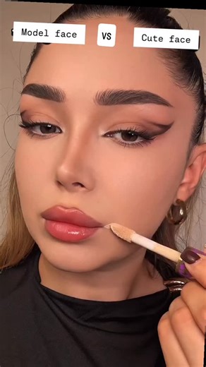 Makeup Lover on Instagram: "Model face VS Cute face #makeuptutorial #makeuptutorials #makeup #makeupideas #fyp #makeuptransformation #wakeupandmakeup #makeupwisuda #makeupartist"