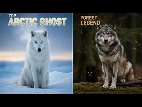 Arctic Ghost vs. Timber Terror: The Ultimate Wolf Showdown 🐺❄️