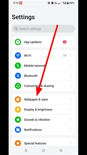 How To set wallpaper on mobile screen /screen per apna gallery photo kaise lagai #shorts #wallpaper