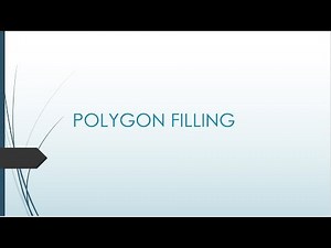 Polygon Filling in computer graphics