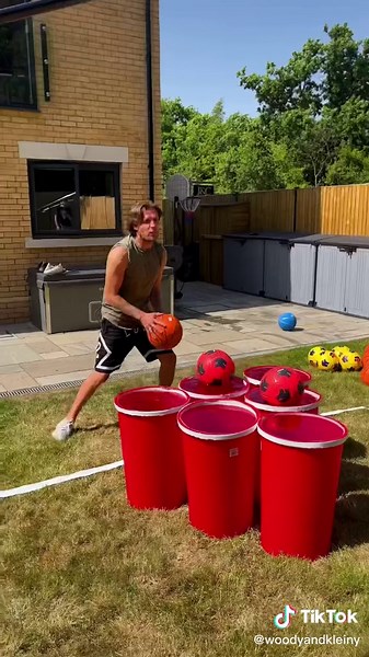 Fun Bucket Man Game with Clint and Woody - Epic Shots & Laughter