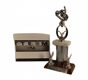 1968 Motorcycle Daredevil Gary Wells Personal TT Motocross Racing Trophy & Photo! Featured on ABC, CBS Shows -multi World Record Jump Holder - Etsy