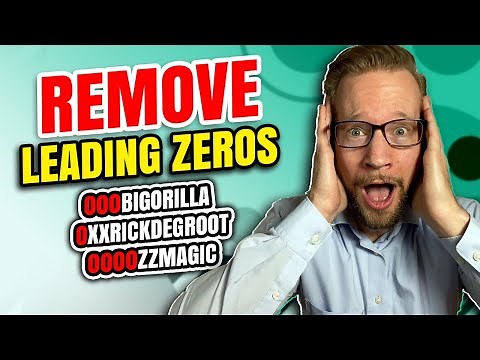 Remove Leading Zeros from Text in Power Query