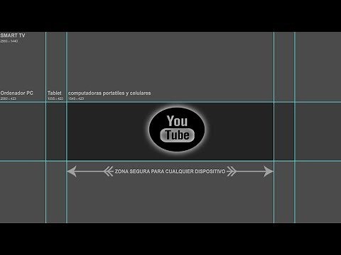 Medidas Banner Youtube 2020 con medidas 👣 "EXACTAS" 👣en Photoshop DESCARGAR PLANTILLA PSD