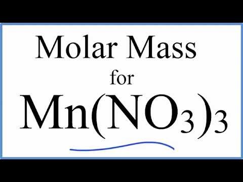 Molar Mass / Molecular Weight of Mn(NO3)3: Manganese (III) Nitrate