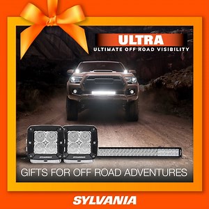 4 comments | Our SYLVANIA LED Off Road Ultra Light Bars and Pods are a great gift for the adventurer in your life who needs maximum visibility in both high and low speed applications. The combination spot and flood beam light provides increased visibility straight ahead and to the sides. Ultra light bars and pods are built with SYLVANIA's superior optical engineering and are tough enough for any terrain. | SYLVANIA Automotive | Facebook