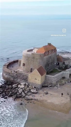 FLYOVER WW2 GERMAN BUNKER SITE AND FRENCH FORTRESS #ww2