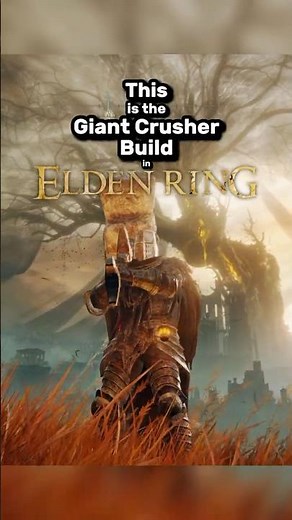 The GIANT CRUSHER BUILD in ELDEN RING! #shorts