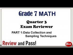 Math 7 Quarter 3 Part 1 | Reviewer for Students