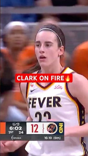 Caitlin Clark Hits 5 Three-Pointers in First Half vs Suns