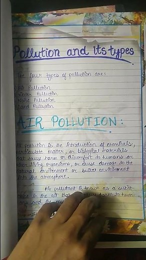 English Project File On Topic - POLLUTION | Class 12 Project File #shorts #youtubeshorts #project