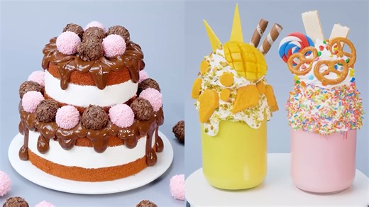 Chocolate Drip Layer Cake & Crazy Candy Milkshakes 🍫🎊 | Bold Birthday Treats & Sweet Party Drinks