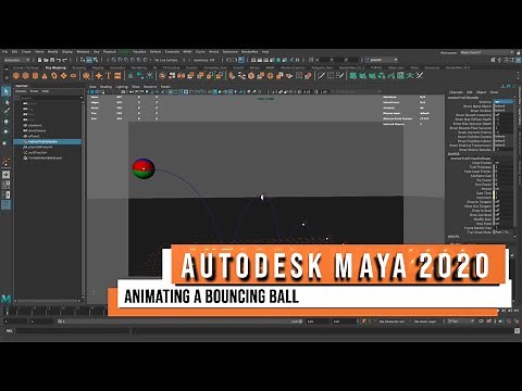 Autodesk Maya 2020 - Animating a Bouncing Ball Part 1