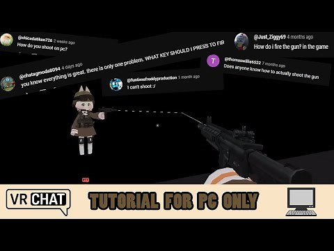 VRChat - How to Shoot your Weapon in the Game Tutorial (!!! PC ONLY !!!)