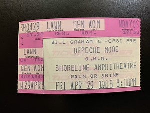 Apr 29, 1988: Depeche Mode / Orchestral Manoeuvres in the Dark at Shoreline Amphitheatre Mountain View, California, United States | Concert Archives