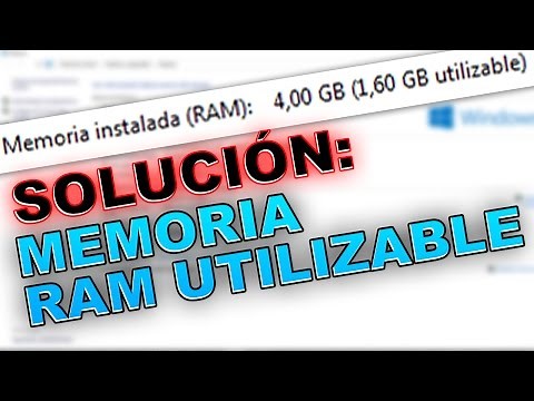 Como solucionar o quitar lo de Memoria Ram Utilizable en Windows 10, 8 y 7 / 64 bits