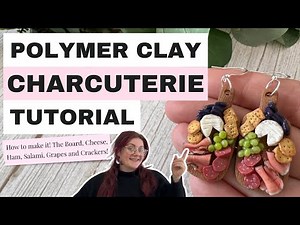 Make a Charcuterie Board with Polymer Clay | Cheeseboard Earrings Tutorial | Food Miniature