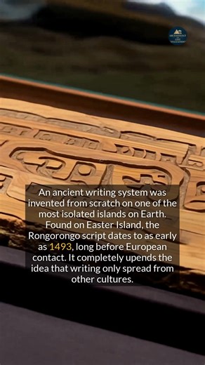 11K views · 156 reactions | An ancient writing system was invented from scratch on one of the most isolated islands on Earth. #history #ancienthistory #archaeology #discovery | Archaeology and Lost Civilizations | Facebook