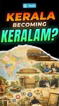 Kerala to Become Keralam? 😳 | Big Change Approved by Govt 🚨 | UPSC 2026 | Yooki