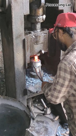 Hot Steel Pressing Process 🔥 #processing #steelindustry #steelmill #mildsteel #steelforming