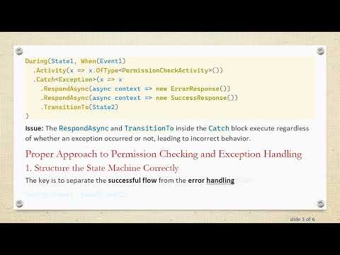 Effective Permission Checking and Exception Handling in MassTransit State Machines