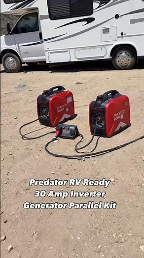 Double your power output by combining 2 inverter generators with a Predator Parallel Kit.￼