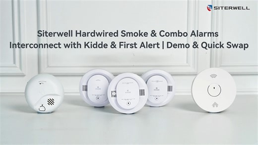 Siterwell hardwired smoke & combo alarms work seamlessly with Kidde & First Alert. 👇 Watch real smoke tests & a quick swap demo! #Siterwell #smokealarm #coalarm #INTERCONNECTED #multibrandcompatibility #connectedhome #HomeProtection | Siterwell Electronics