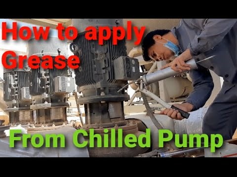 How to apply Grease inside the chilled pump motor