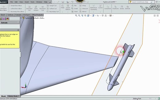 How to Design Fighter Jet Air Plane in SolidWorks_Part-2 _ Advance Surface M_HD