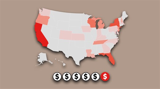 Map: Which states have had Powerball jackpot winners since 2015?