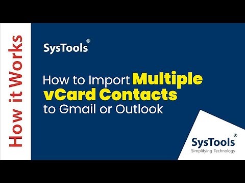 How to Import Multiple vCard Contacts to Gmail or Outlook | Easy Solution!