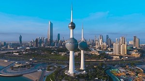 Kuwait Towers Skyline Aerial View Stock Footage Video (100% Royalty-free) 3707228555 | Shutterstock