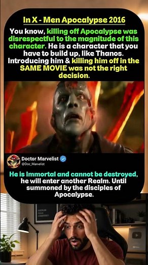 Marvel did Apocalypse Dirty, this movie did him horribly