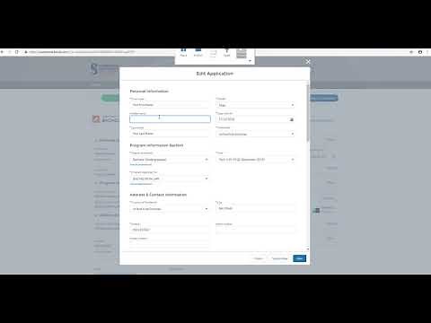 Admission - How to edit an existing application tutorial