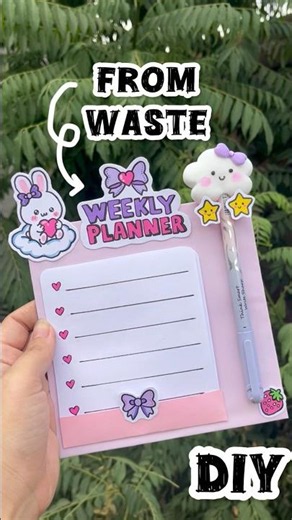 🌸Pinterest Style Cute Time-Table at Home🏡 from Waste #shorts #Viral @sushiart15