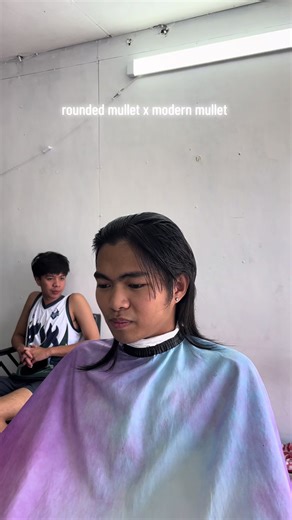 Trendy Rounded Mullet Haircuts at Ronald's Barbershop