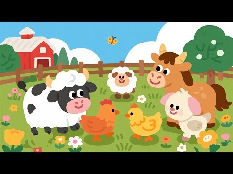 Happy Farm Song 🌾🐮 | Farm Animals Song for Kids